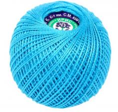Нитки для вязания "Ирис". Цвет 3106 ярко-голубой