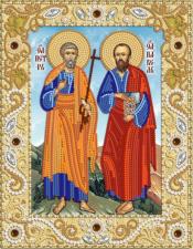 Святые апостолы Пётр и Павел. Размер - 18 х 23 см.