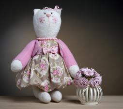 Модное Хобби | Набор для шитья игрушки "Кошка Матильда". Высота - 30 см