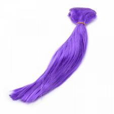 Трессы прямые цв.фиолетовый,длина волоса 30 см,длина тресса 50 см (2 шт)