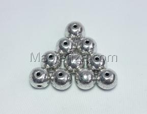 Бусины металлические (серебро),КМ125,10 шт