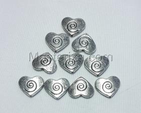 Бусины металлические (серебро),КМ133,10 шт