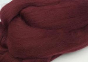 Камтекс | Шерсть для валяния (шерсть п/т 100%) 1х50г/2,1м цвет бордо (047).