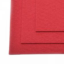 Фетр листовой жёсткий IDEAL,20 х 30 см,1 мм,цвет 607 тёмно-красный