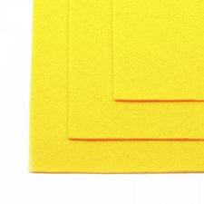 Фетр листовой жёсткий IDEAL,20 х 30 см,1 мм,цвет 643 жёлтый