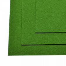 Фетр листовой жёсткий IDEAL,20 х 30 см,1 мм,цвет 705 зелёный