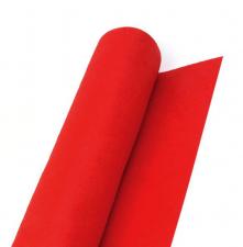 Фетр в рулоне жёсткий,1 мм,шир.90 см,цвет (Н-007,красный)