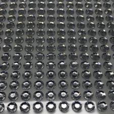 Стикер "Клеевые стразы круглые",6 мм,14х36,цв.серебро