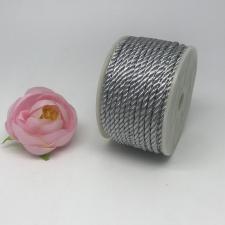 Шнур витой декоративный,2 мм,цвет серебро