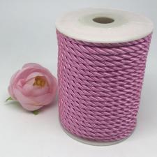 Шнур витой декоративный,5 мм,цвет розовый (№5)