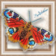 Набор для вышивки бисером на прозрачной основе "Бабочка "Павлиний Глаз Дневной""