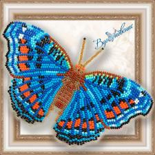 Набор для вышивки бисером на прозрачной основе "Бабочка "Прецис Октавия""