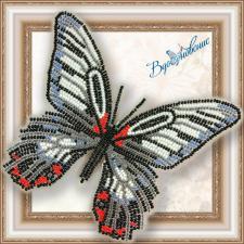 Набор для вышивки бисером на прозрачной основе "Бабочка "Парусник Румянцева""