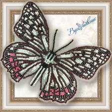 Набор для вышивки бисером на прозрачной основе "Бабочка "Переливница""