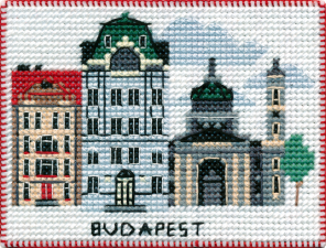 Овен | Набор-магнит для вышивания на пластиковой канве "Столицы мира.Будапешт"