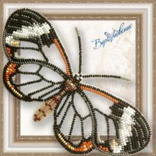 Набор для вышивки бисером на прозрачной основе "Бабочка "Грета Ото (стеклянная)""