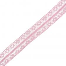 Кружево-трикотаж,27мм,цв.светло-розовый (134)