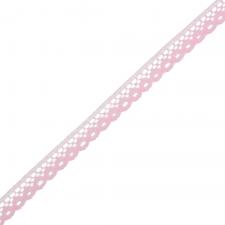 Кружево-трикотаж,10 мм,цв.розовый (135)