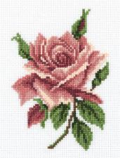 Набор для вышивания Кларт "Чайная роза". Размер - 11,5 х 15 см.
