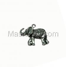 Металлическая подвеска "Слон",цвет серебро