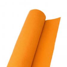 Фетр в рулоне жёсткий,1 мм,шир.100 см,цвет (Н-022,светло-оранжевый)