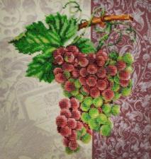 Картины бисером | Винтажный виноград. Размер - 29 х 29 см.