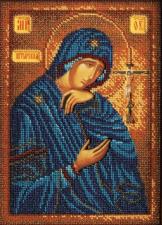 Радуга бисера (Кроше) | Богородица Ахтырская. Размер - 19 х 26 см.