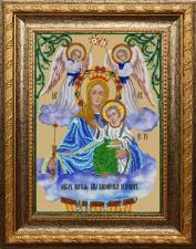 Икона Пресвятой Богородицы "Живоносный источник". Размер - 19 х 26 см.