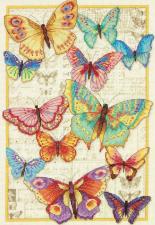 Dimensions | Красота бабочек (Butterfly Beauty). Размер - 24,5 х 35,5 см