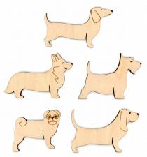 Бобины для ниток "Собаки" набор 10 шт (5 видов по 2 шт)