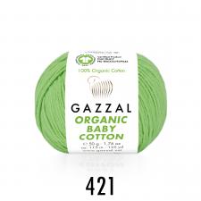 Пряжа Organic baby cotton (100% органический хлопок, 50 гр/115 м),421 мятный