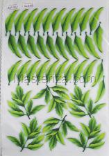 Заготовка для аппликаций на ткани (листья пиона) ОАР-117-1