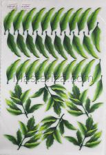 Заготовка для аппликаций на ткани (листья пиона) ОАР-117-2,А4