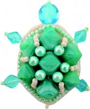 Набор для изготовления броши Crystal Art "Черепаха". Размер - 5 х 4,5 см