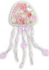 Набор для изготовления броши Crystal Art "Медуза". Размер - 4,5 х 10 см