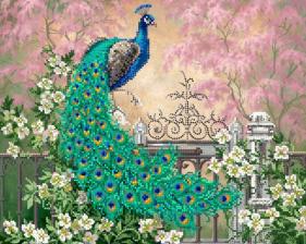 Картины бисером | Схема Райский сад. Размер - 35 х 28 см