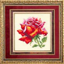Чудесная игла | Красная роза. Размер - 11 х 11 см