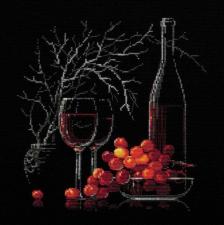 Риолис | Натюрморт с красным вином. Размер - 30 х 30 см
