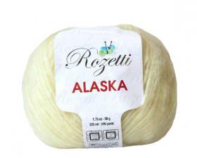 Пряжа Rozetti Alaska (44% акрил, 26% полиамид, 15% альпака, 15% суперстирка шерсть мериноса,50г/225м),231-02 светло-жёлтый