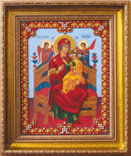 Чаривна мить | Икона Божьей Матери Всецарица. Размер - 27,5 х 35,6 см