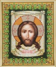 Чаривна мить | Картина стразами Икона Образ Господа Нашего Иисуса Христа. Размер - 17,4 х 21,2 см