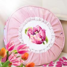 Чудесная игла | Розовый тюльпан. Размер - 11 х 11 см