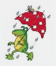 Набор для вышивания Кларт "Летний дождь". Размер - 10 х 12 см