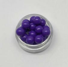Бусины пластиковые круглые,цвет 05 (фиолетовый),8 мм,уп.60 шт