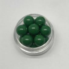 Бусины пластиковые круглые,цвет 12 (тёмно-зелёный),10 мм,уп.40 шт