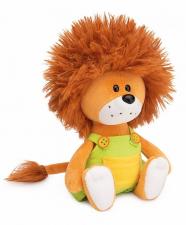 Львёнок Лью в комбинезоне с жёлтыми пуговицами, мягкая игрушка Budi Basa. Размер - 15 см