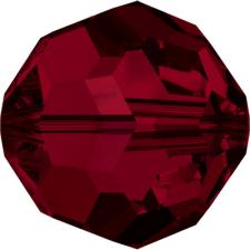 Бусина стеклянная гранёная "Сваровски" 5000 кристалл тёмно-красный (siam 208)​​​​​​​