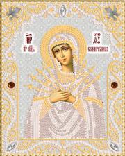 Маричка | Семистрельная Пресвятая Богородица (серебро). Размер - 14 х 18 см
