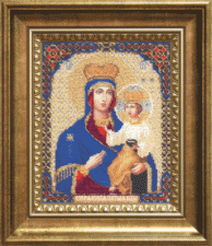 Чаривна мить | Икона Пресвятая Богородица Озерянская. Размер - 17,6 х 22 см