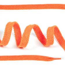Шнурки плоские 10мм х/б дл.150см цв.008 оранжевый, 1 комп.